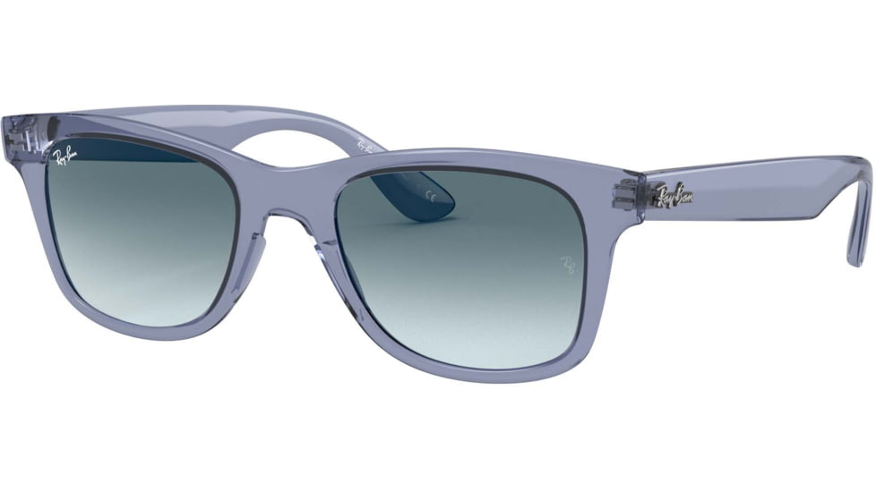 Ray-Ban RB4640 Sunglasses, Transparent Blue, 50, RB4640-64963M-50