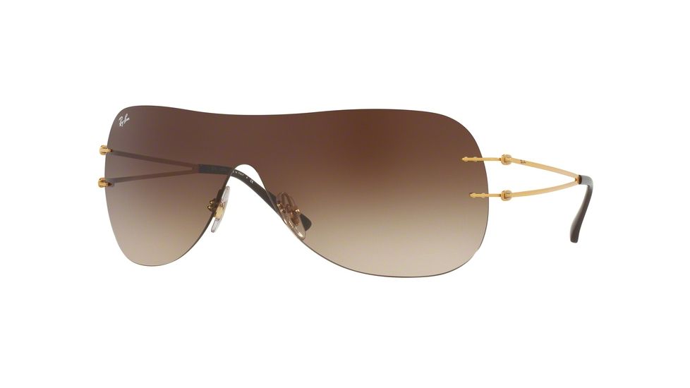Ray-Ban RB8057 Single Vision Prescription Sunglasses RB8057-157-13-34 - Lens Diameter 134 mm, Lens Diameter 34 mm, Frame Color Brushed Gold