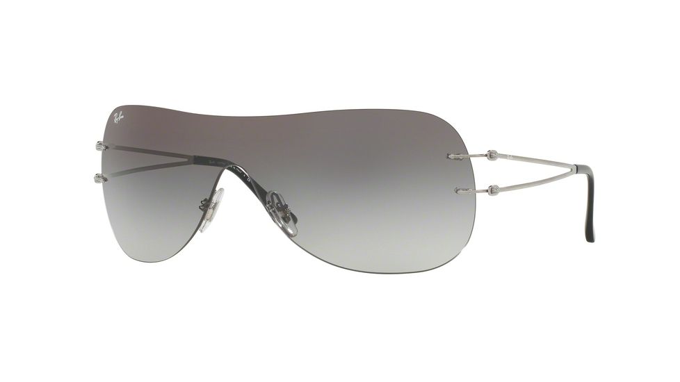 Ray-Ban RB8057 Single Vision Prescription Sunglasses RB8057-159-11-34 - Lens Diameter 134 mm, Lens Diameter 34 mm, Frame Color Shiny Grey