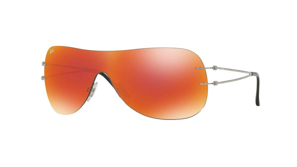 Ray-Ban RB8057 Single Vision Prescription Sunglasses RB8057-159-6Q-34 - Lens Diameter 134 mm, Lens Diameter 34 mm, Frame Color Shiny Grey