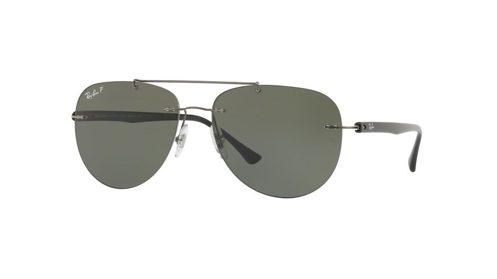 Ray-Ban RB8059 Single Vision Prescription Sunglasses RB8059-004-9A-57 - Lens Diameter 57 mm, Frame Color Gunmetal
