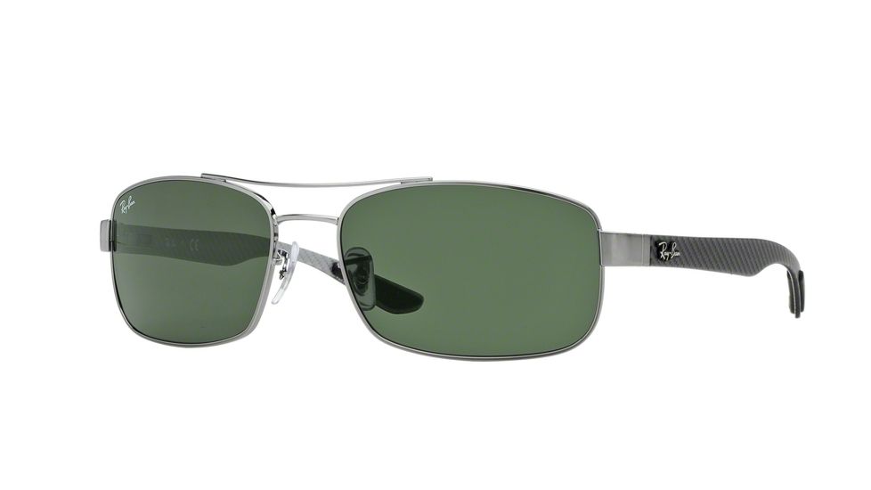 Ray-Ban RB8316 Single Vision Prescription Sunglasses RB8316-004-62 - Lens Diameter 62 mm, Frame Color Gunmetal