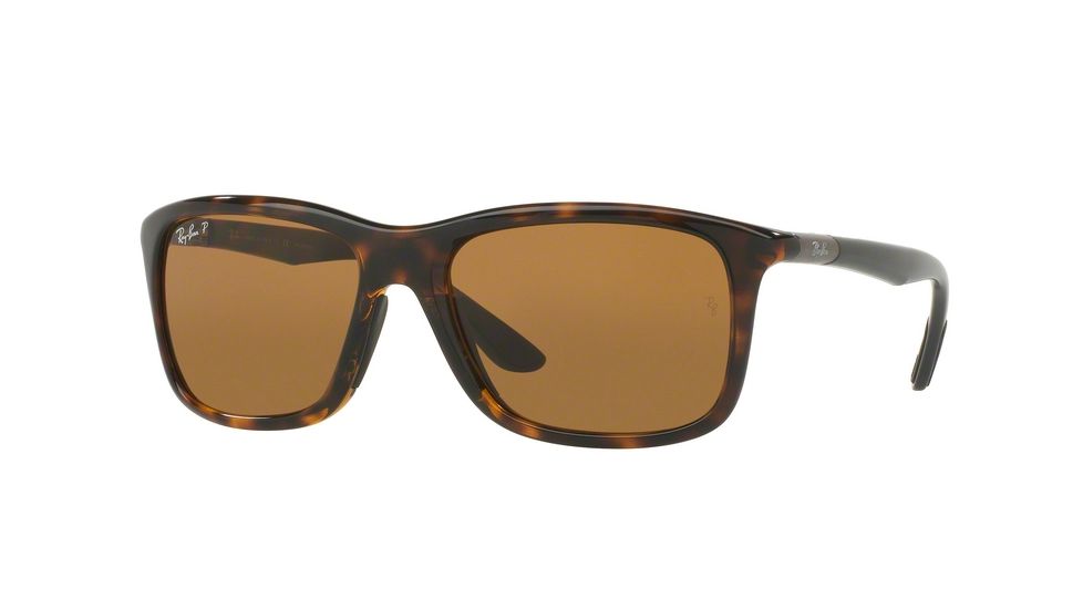 Ray-Ban RB8352 Single Vision Prescription Sunglasses RB8352-622183-57 - Lens Diameter 57 mm, Frame Color Havana
