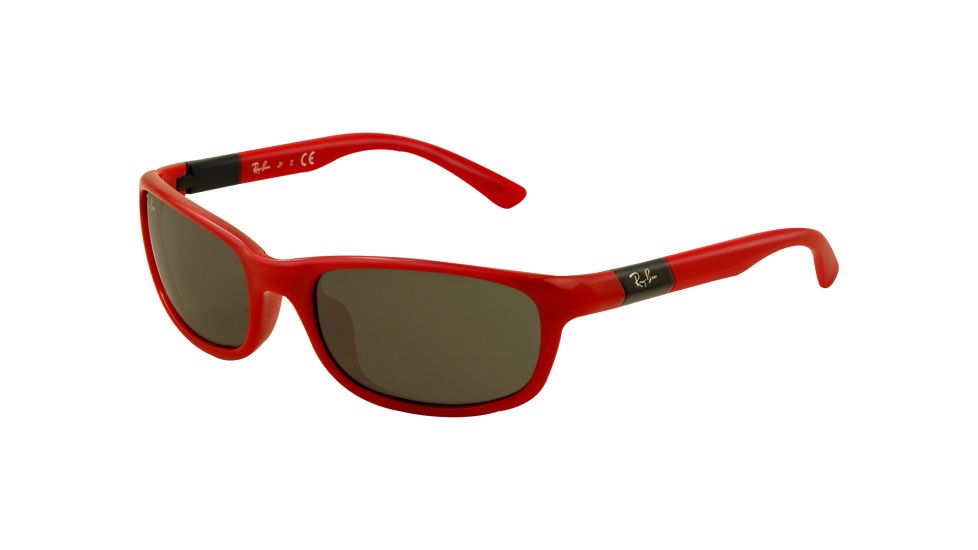 Ray-Ban RJ9056S Progressive Prescription Sunglasses RJ9056S-189-71-5016 - Lens Diameter 50 mm, Frame Color Red