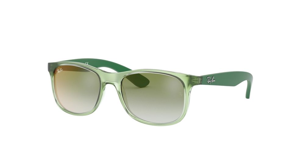 Ray-Ban RJ9062S Progressive Prescription Sunglasses, 48mm, Green, RJ9062S-7053W0-48-PRO