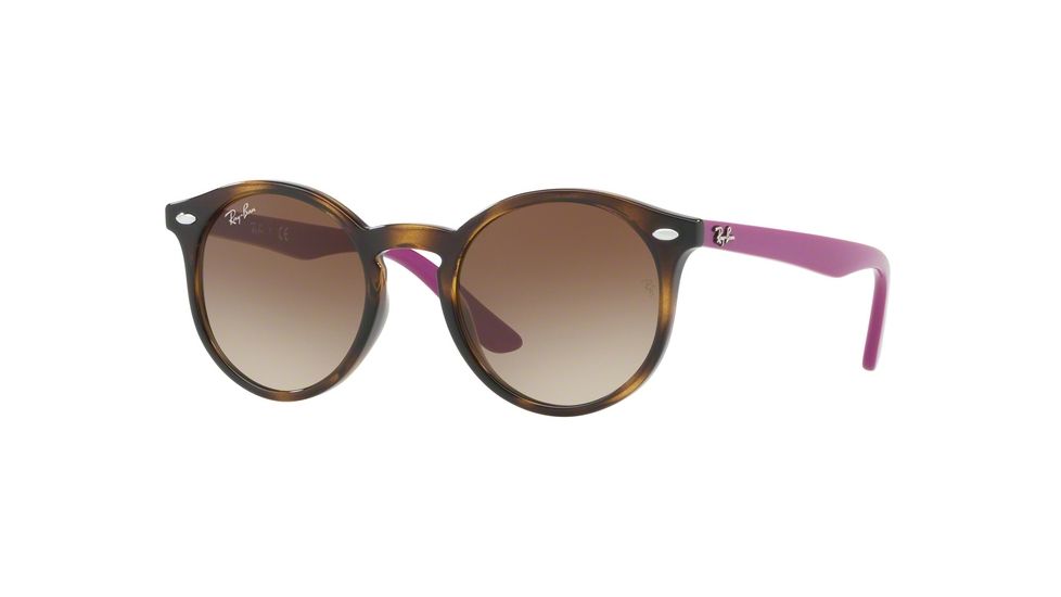 Ray-Ban RJ9064S Single Vision Prescription Sunglasses, 44mm, Havana, RJ9064S-704113-44-SV