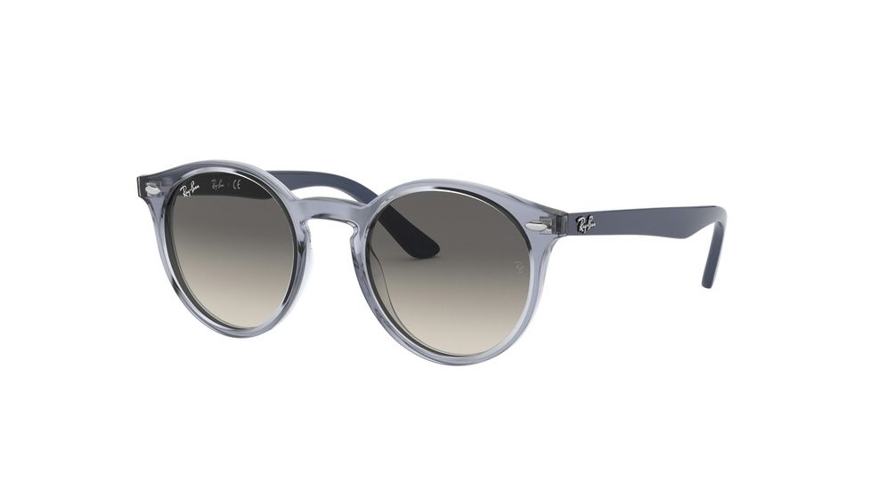 Ray-Ban RJ9064S Single Vision Prescription Sunglasses, 44mm, Blue, RJ9064S-705011-44-SV