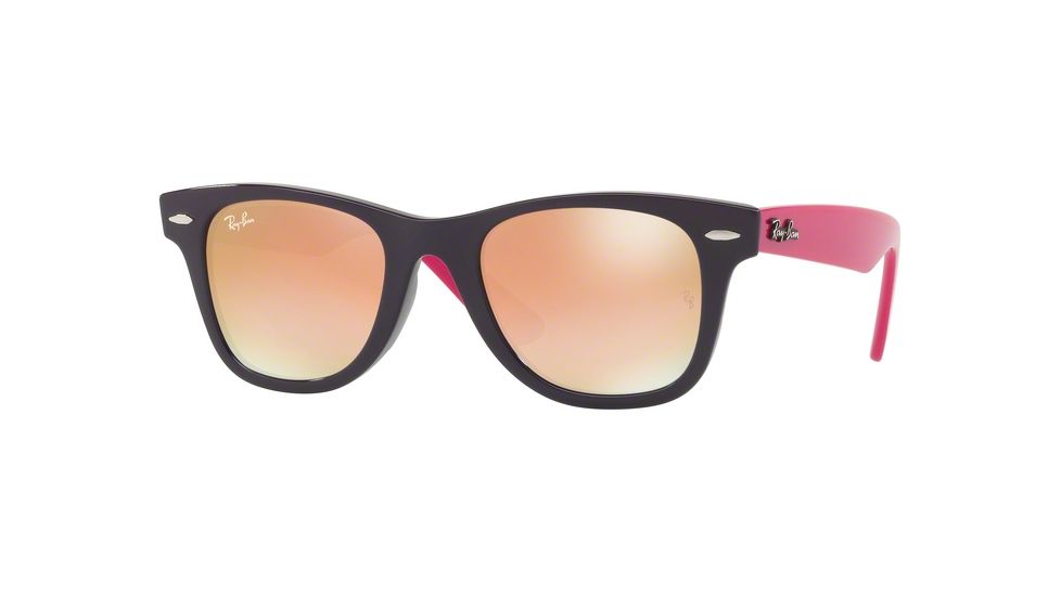 Ray-Ban JUNIOR WAYFARER RJ9066S Progressive Prescription Sunglasses RJ9066S-7021B9-47 - Lens Diameter 47 mm, Frame Color Violet