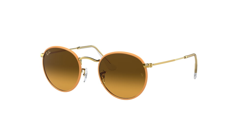 Ray-Ban ROUND METAL M RB3447JM Sunglasses 91963C-50 - , yellow vintage oran grad brown Lenses