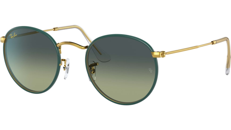 Ray-Ban ROUND METAL M RB3447JM Sunglasses 9196BH-50 - , vintage green gradient blue Lenses