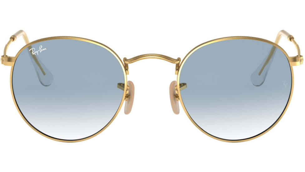 Ray-Ban ROUND METAL RB3447N Sunglasses 001/3F-50 - Arista Frame, Crystal White Grad. Blue Lenses