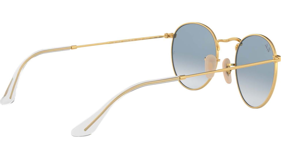 Ray-Ban ROUND METAL RB3447N Sunglasses 001/3F-50 - Arista Frame, Crystal White Grad. Blue Lenses