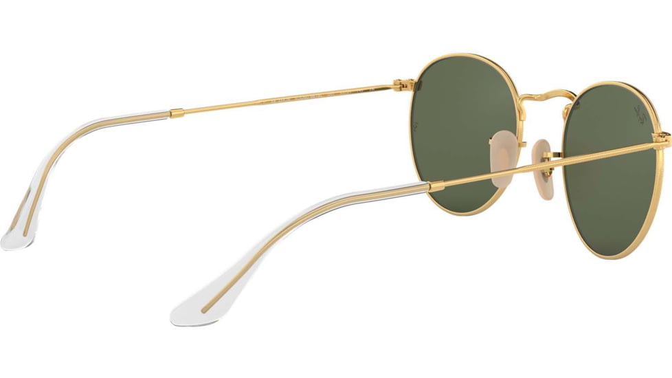 Ray-Ban ROUND METAL RB3447N Sunglasses 001-53 - Arista Frame, Crystal Green Lenses