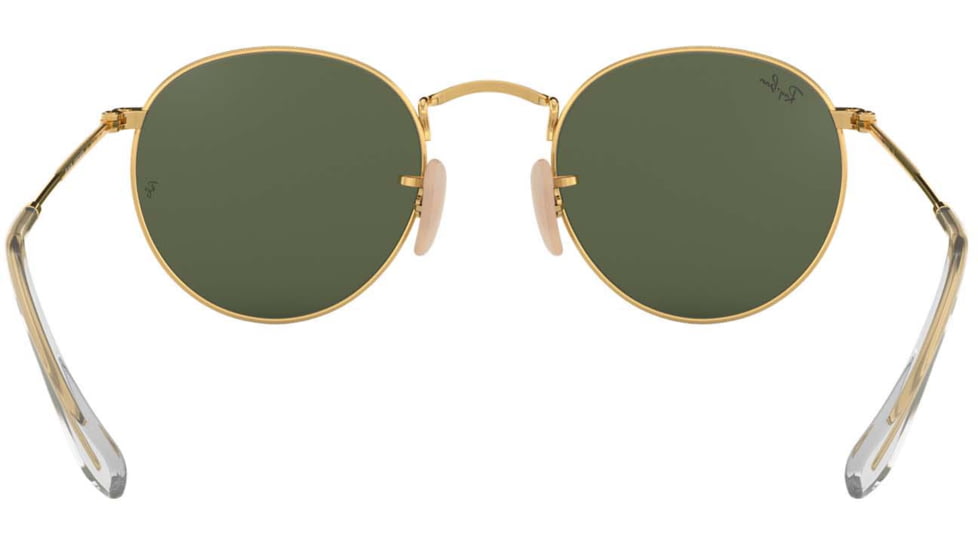 Ray-Ban ROUND METAL RB3447N Sunglasses 001-53 - Arista Frame, Crystal Green Lenses