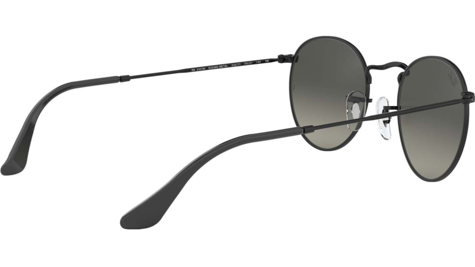 Ray-Ban ROUND METAL RB3447N Sunglasses 002/71-50 - Black Frame, Gray Green Lenses