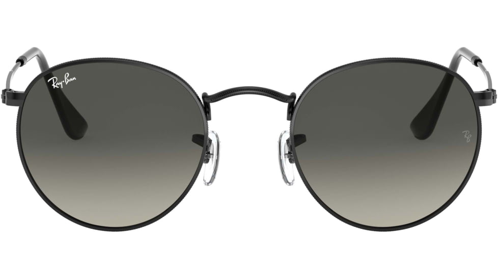 Ray-Ban ROUND METAL RB3447N Sunglasses 002/71-53 - Black Frame, Gray Green Lenses
