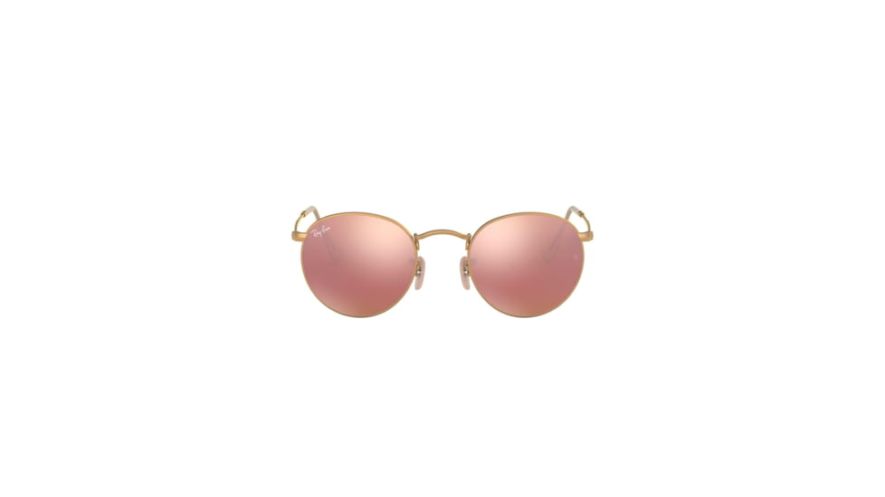Ray-Ban Ray-Ban ROUND METAL Sunglasses - 0RB3447, Matte Gold, 0RB3447112/Z2-50
