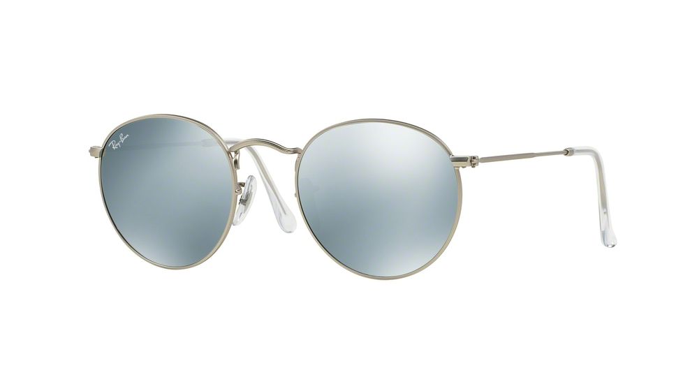 Ray-Ban RB3447 Bifocal Prescription Sunglasses RB3447-019-30-53 - Lens Diameter 53 mm, Frame Color Matte Silver