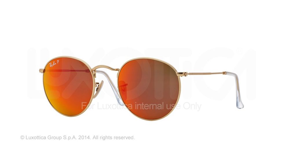 Ray-Ban RB3447 Bifocal Prescription Sunglasses RB3447-112-4D-50 - Lens Diameter 50 mm, Frame Color Matte Gold