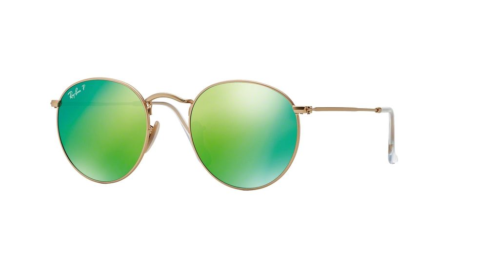 Ray-Ban RB3447 Bifocal Prescription Sunglasses RB3447-112-P9-53 - Lens Diameter 53 mm, Frame Color Matte Gold