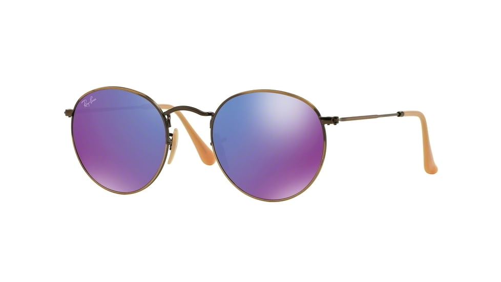 Ray-Ban RB3447 Bifocal Prescription Sunglasses RB3447-167-1M-50 - Lens Diameter 50 mm, Frame Color Brushed Bronze Demi Shiny