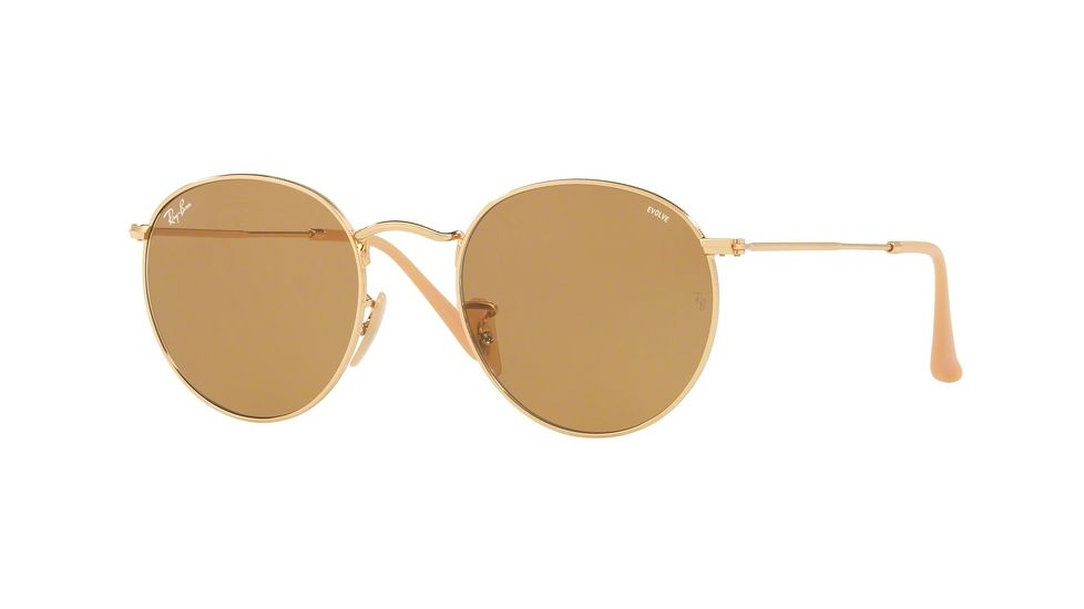 Ray-Ban RB3447 Bifocal Prescription Sunglasses RB3447-90644I-53 - Lens Diameter 53 mm, Frame Color Gold