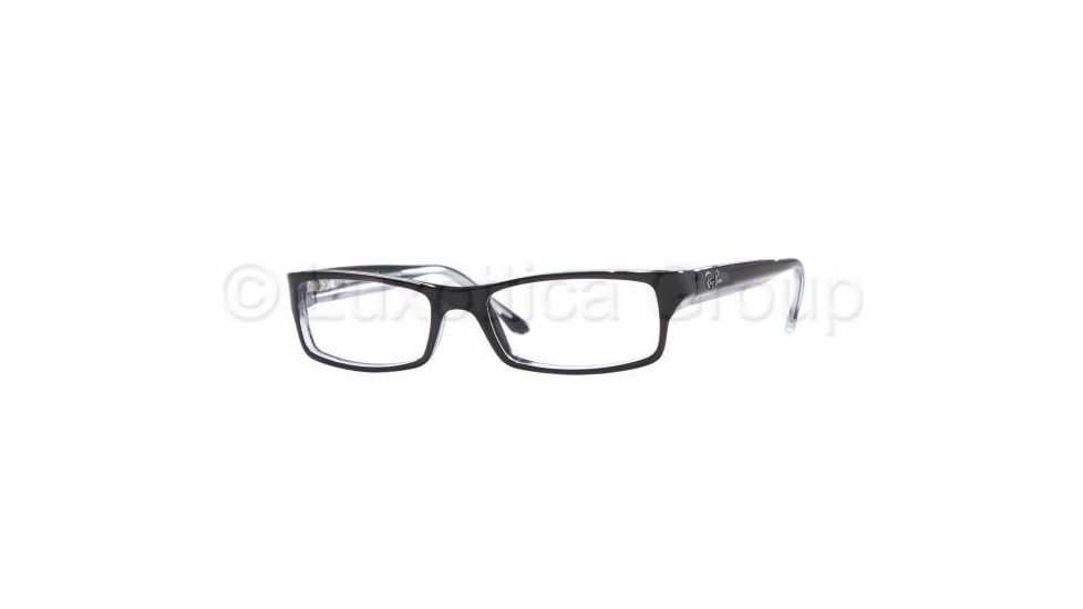 Ray-Ban RX5114 SV Prescription Eyeglasses - Top Black On Transparent Frame / 50 mm Prescription Lenses, 2034-5016