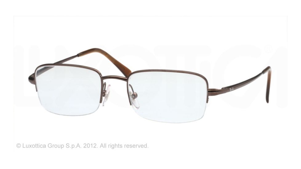 Ray-Ban RX6061 SV Prescription Eyeglasses - Brown Demo Lens Frame / 50 mm Prescription Lenses, 2511-5019