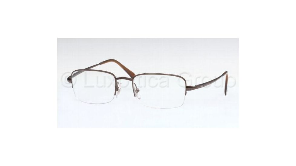 Ray-Ban RX6061 SV Prescription Eyeglasses - Matte Brown Demo Lens Frame / 50 mm Prescription Lenses, 2622-5019