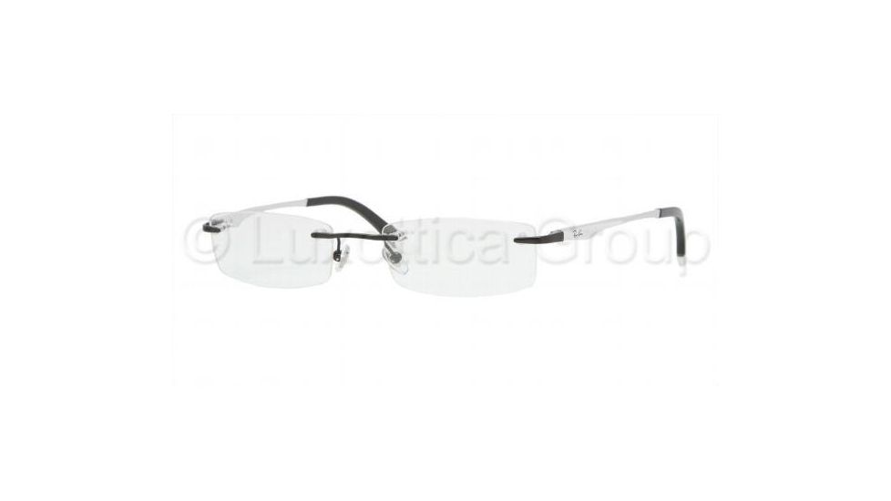Ray-Ban RX 6113 Eyeglasses Styles - Black Frame w/Non-Rx 50 mm Diameter Lenses, 2672-5018