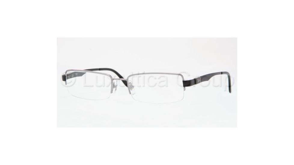 Ray-Ban RX 6156 Eyeglasses Styles - Gunmetal Frame w/Non-Rx 52 mm Diameter Lenses, 2502-5217
