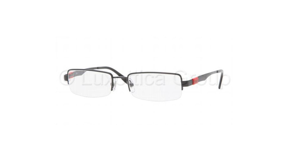 Ray-Ban RX 6156 Eyeglasses Styles - Shiny Black Frame w/Non-Rx 50 mm Diameter Lenses, 2509-5017