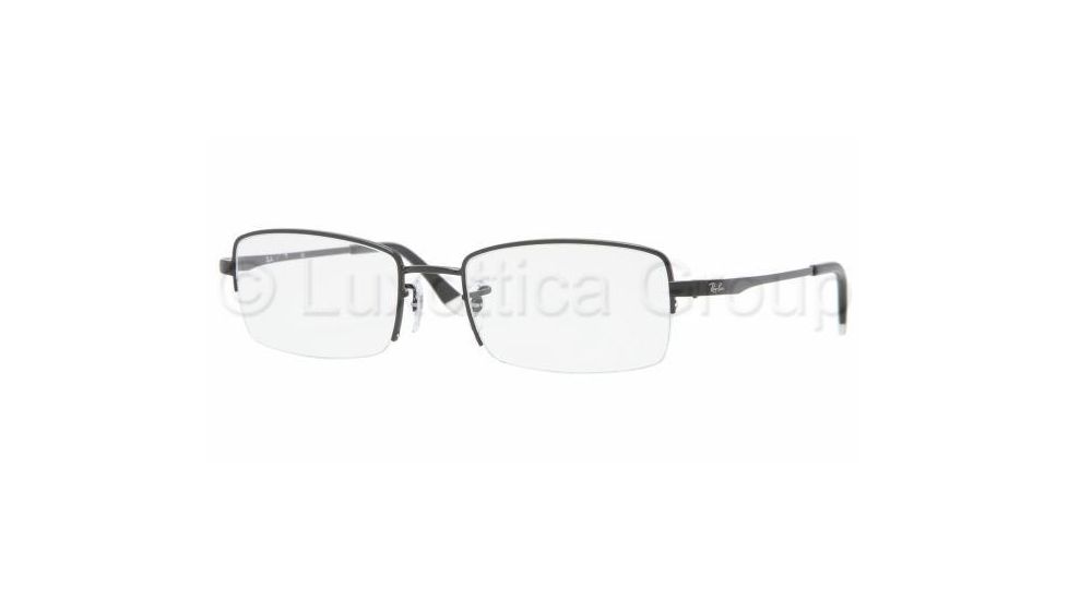 Ray-Ban RX6178 Progressive Eyeglasses - Shiny Black Frame / 51 mm Prescription Lenses, 2509-5119