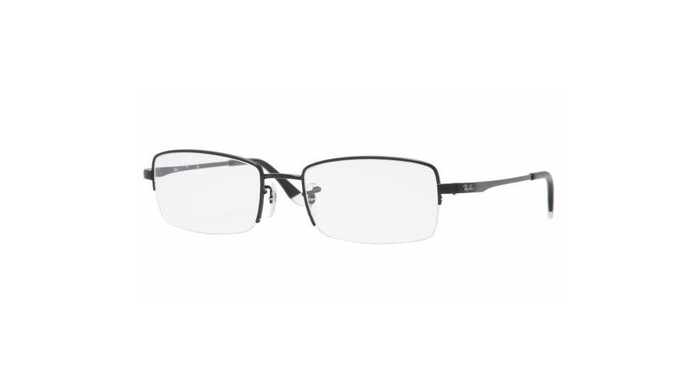 Ray-Ban RX6178 Progressive Eyeglasses - Shiny Black Frame / 53 mm Prescription Lenses, 2509-5319