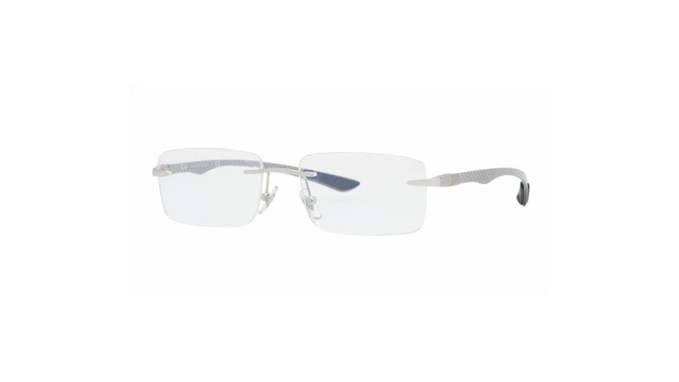 Ray-Ban RX8404 SV Prescription Eyeglasses - 2501 Silver Frame / 53 mm Prescription Lenses, 2501-5316