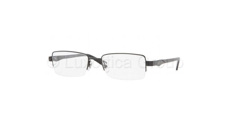 Ray-Ban RX8616 SV Prescription Eyeglasses - Shiny Black Frame / 52 mm Prescription Lenses, 1017-5218