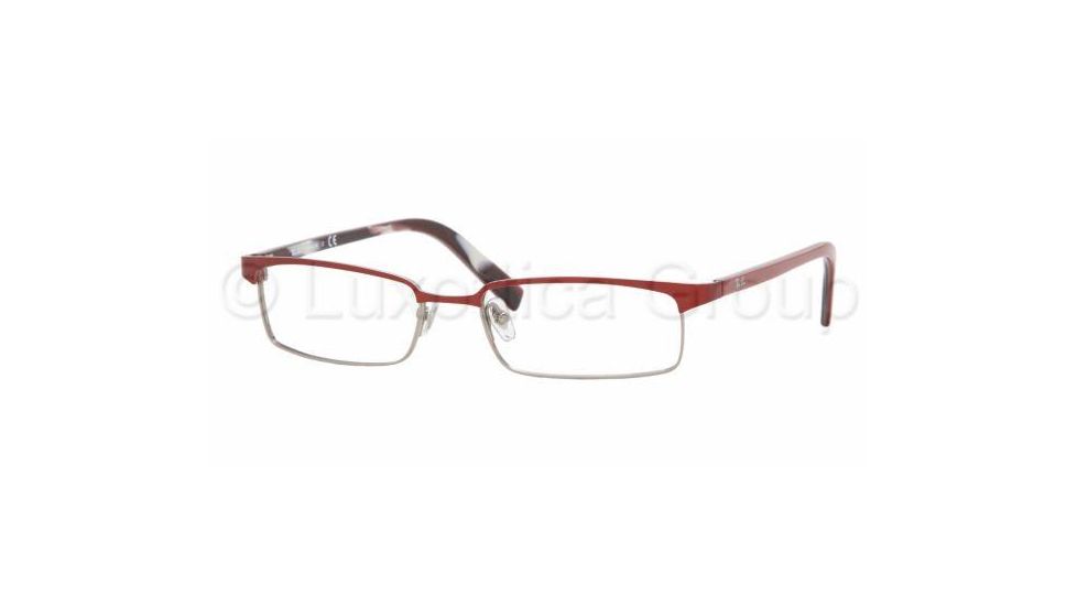 Ray-Ban RX8633 SV Prescription Eyeglasses - Dark Red Demo Lens Frame / 52 mm Prescription Lenses, 1043-5217