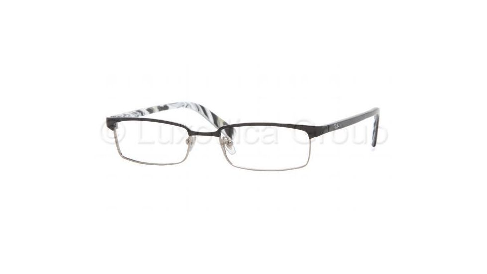 Ray-Ban RX8633 SV Prescription Eyeglasses - Shiny Black Demo Lens Frame / 52 mm Prescription Lenses, 1017-5217