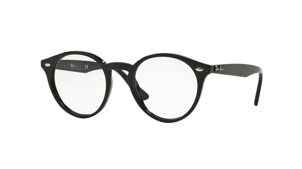 Ray-Ban RX2180V Eyeglass Frames 2000-49 - Shiny Black Frame