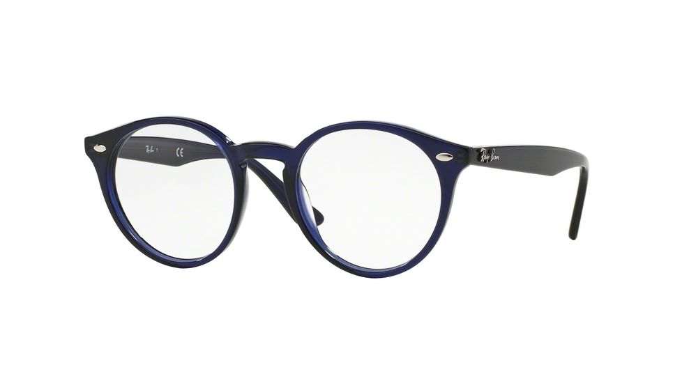 Ray-Ban RX2180V Eyeglass Frames 2013-49 - Trasparent Blue Frame