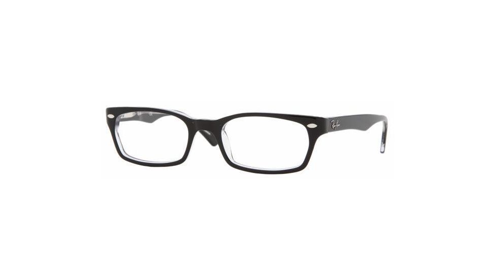 Ray-Ban Eyeglasses RX5150 with Rx Prescription Lenses 2034-5219 - Top Black On Transpare