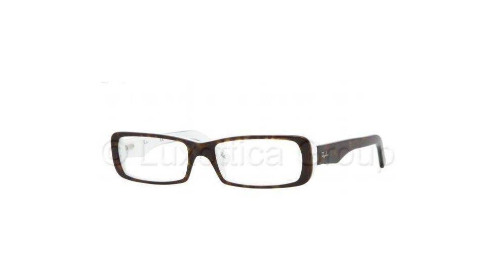 Ray-Ban RX5210 Eyeglass Frames 2499-5316 - Top Havana On White 