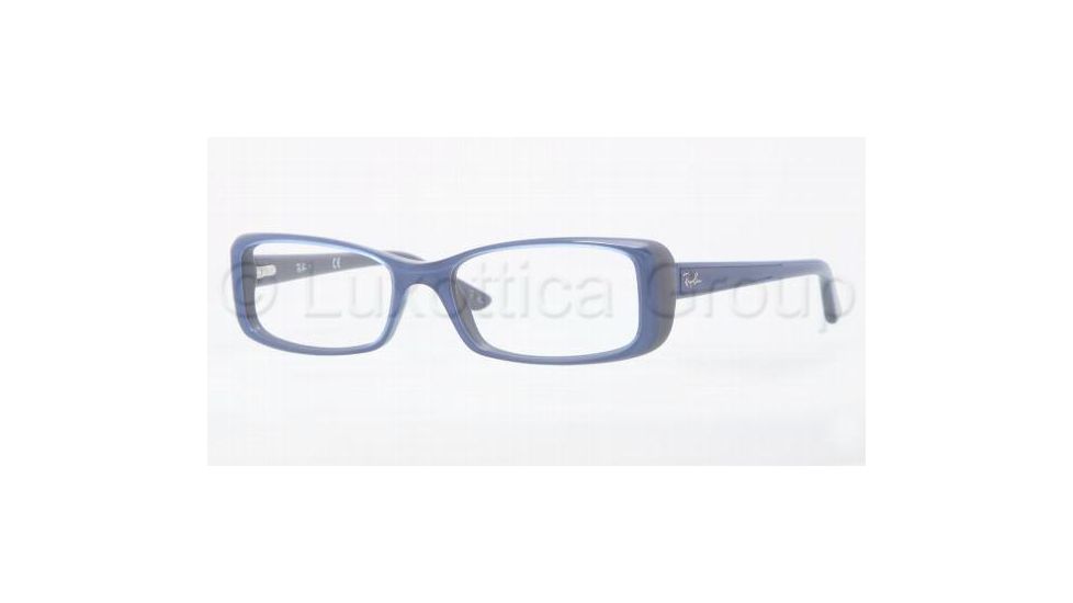 Ray-Ban RX5243 Progressive Prescription Eyeglasses 5083-5016 - Top Transp Blue On Dar 