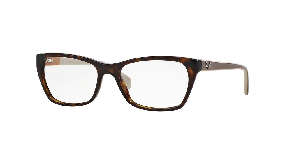 Ray-Ban RX5298 Single Vision Prescription Eyeglasses 5549-51 - Havana Frame