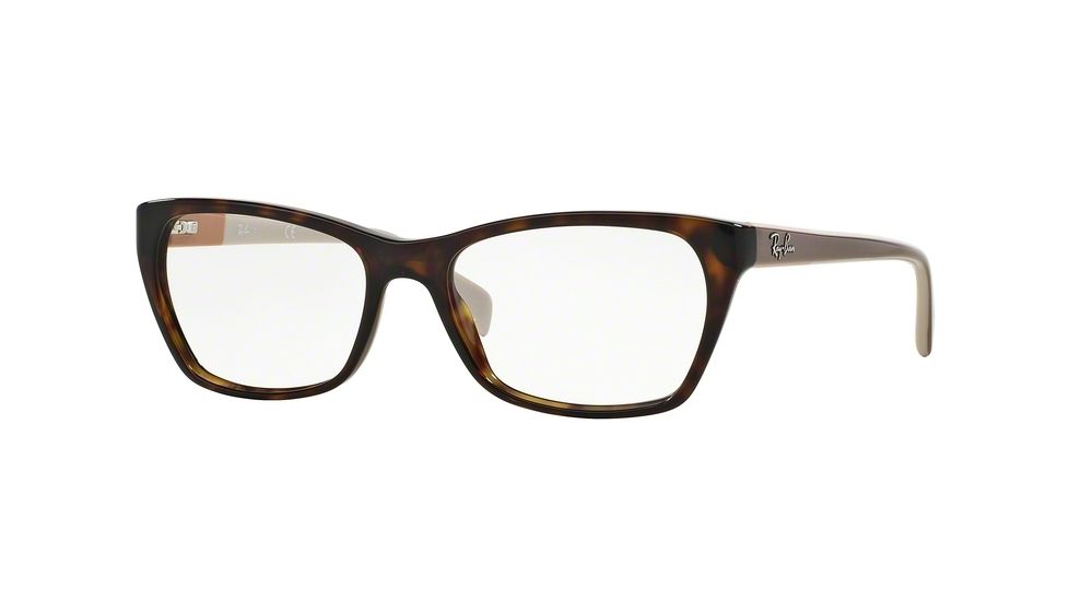 Ray-Ban RX5298 Single Vision Prescription Eyeglasses 5549-53 - Havana Frame