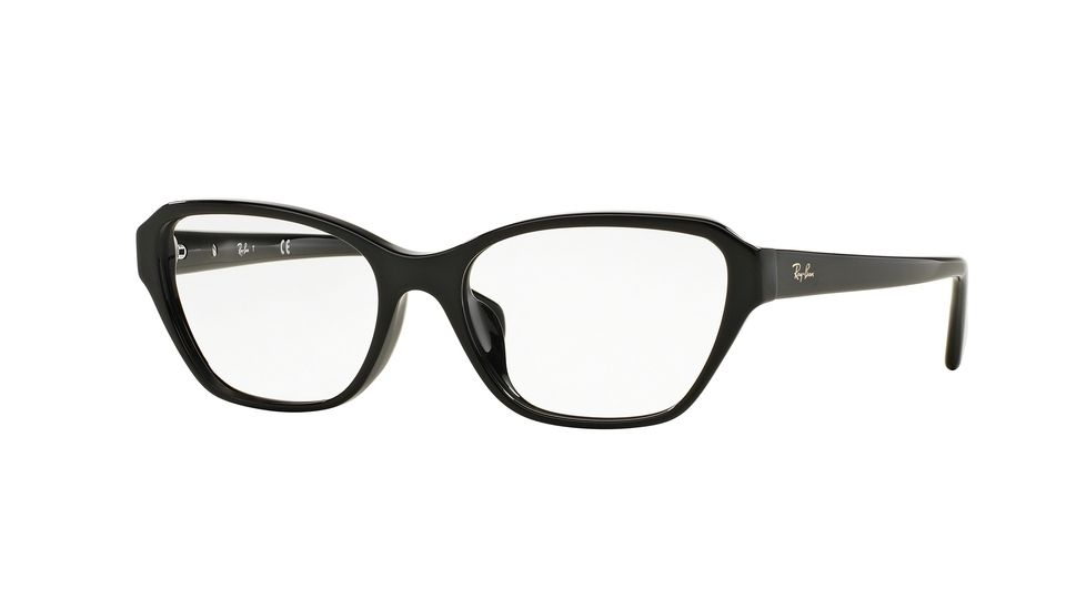 Ray-Ban RX5341F Progressive Prescription Eyeglasses 2000-55 - Shiny Black Frame