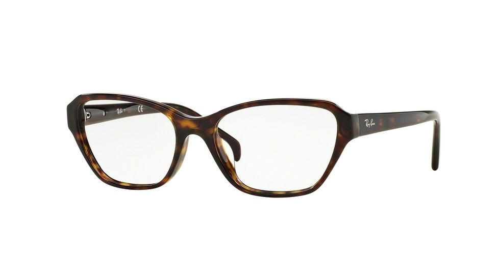 Ray-Ban RX5341F Progressive Prescription Eyeglasses 2012-55 - Shiny Havana Frame