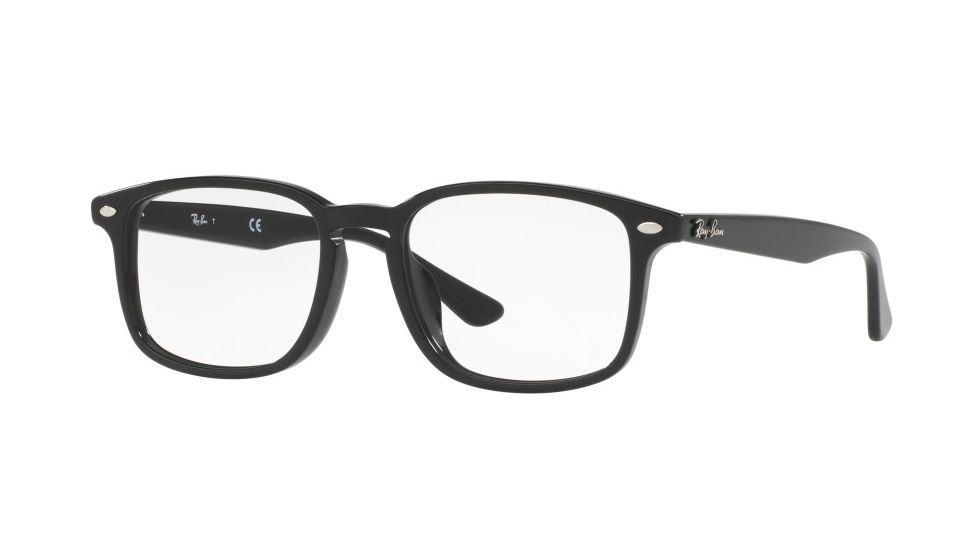 Ray-Ban RX5353F Progressive Prescription Eyeglasses 2000-54 - Shiny Black Frame