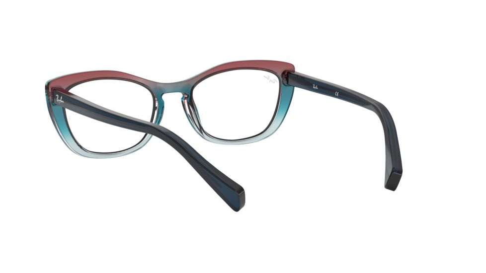 Ray-Ban RX5366 Prescription Eyeglasses, 52mm, Tri Grad Blue/Red/Azure, RX5366-5834-52-SV