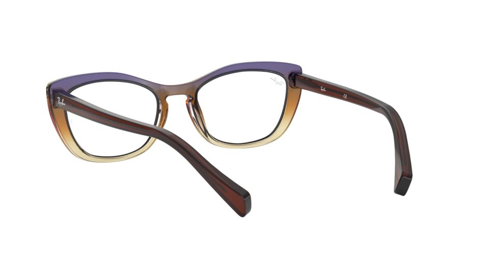 Ray-Ban RX5366 Prescription Eyeglasses, 52mm, Tri Gradient Brown/Violet/Yellow, RX5366-5836-52-SV